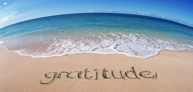 gratitude on le beach